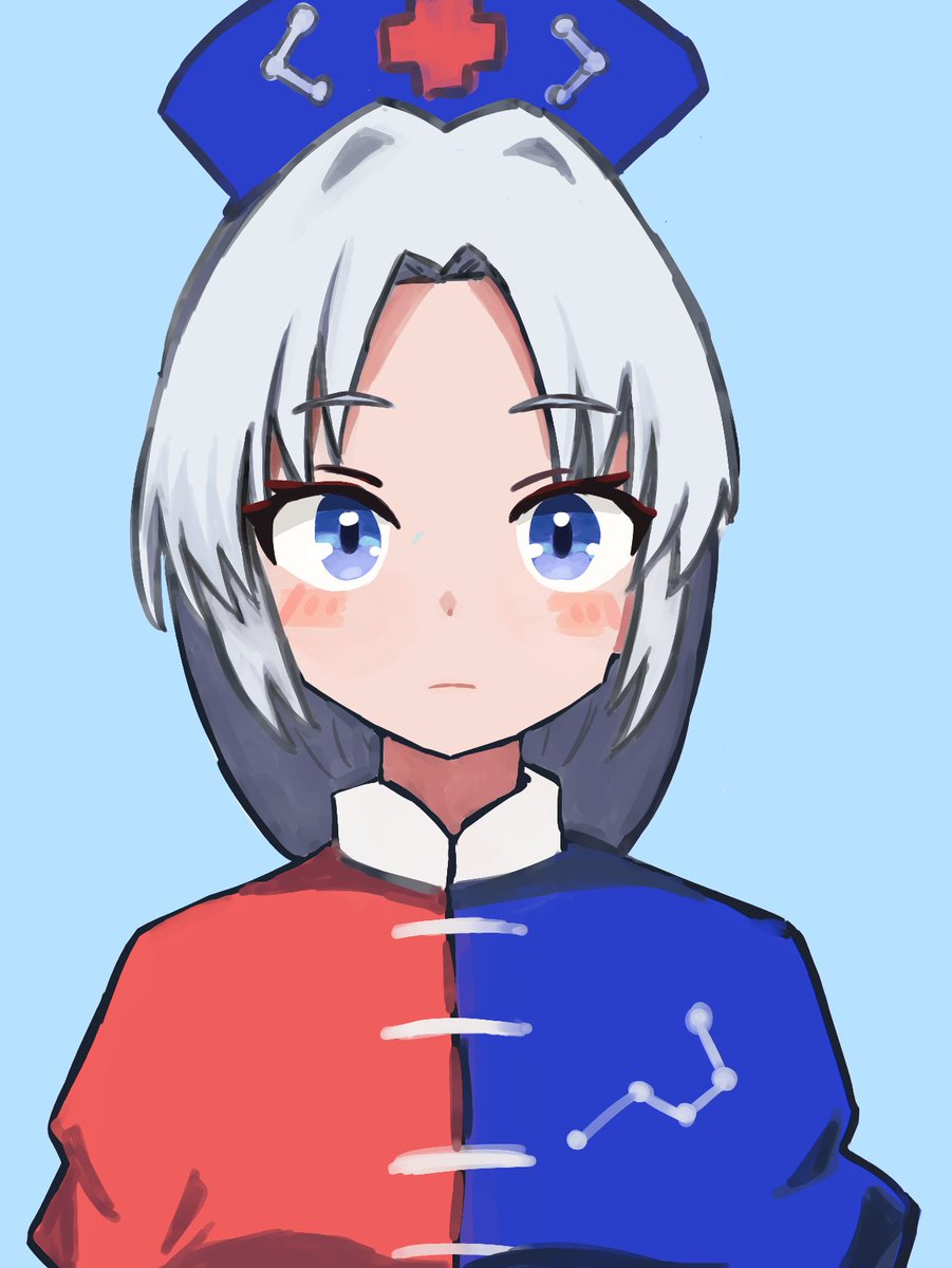 八意永琳 「秋例にむけて名刺を新しく作成 」|KV-さんのイラスト