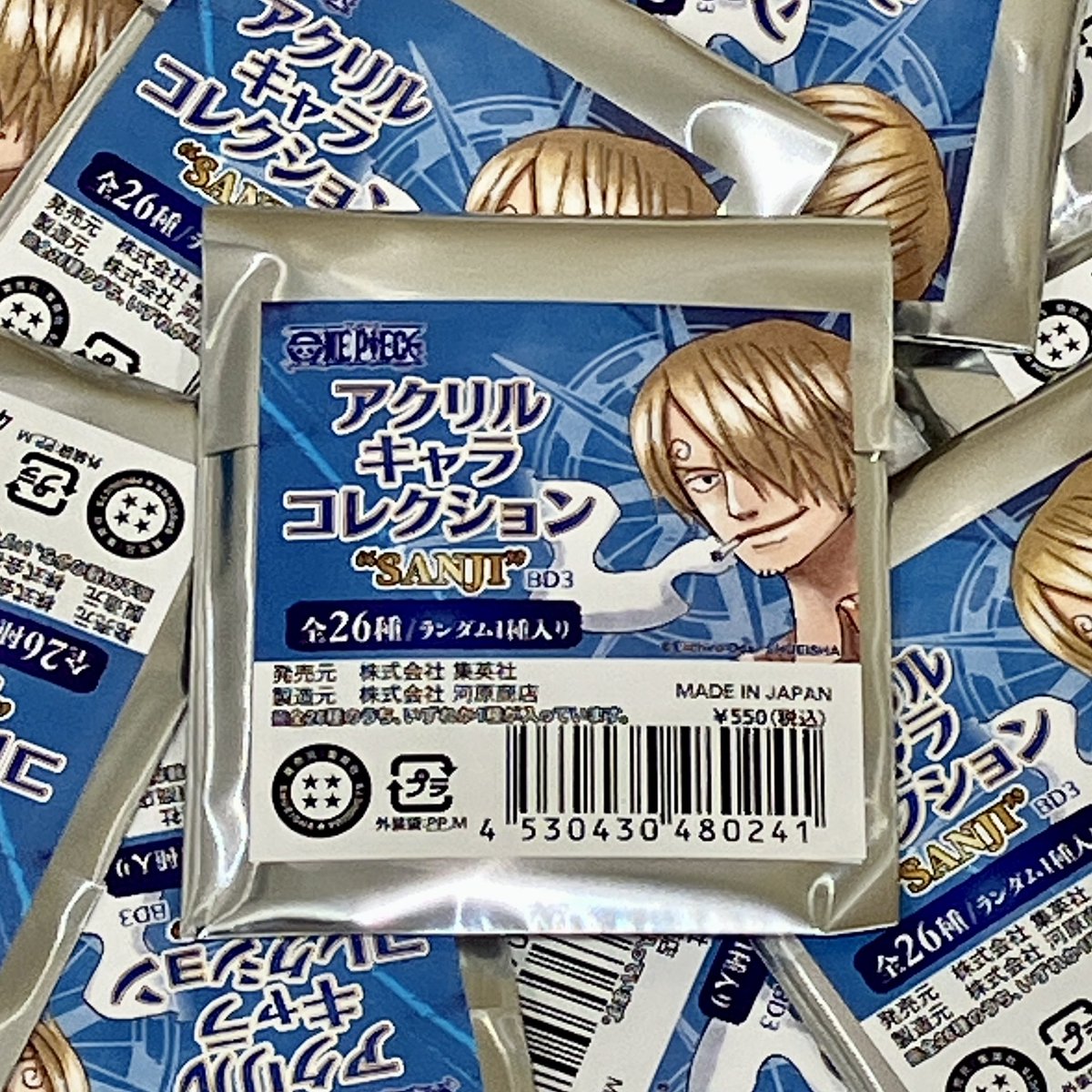 再入荷】原画商品 『ONE PIECE』アクリルキャラコレクション “SANJI 
