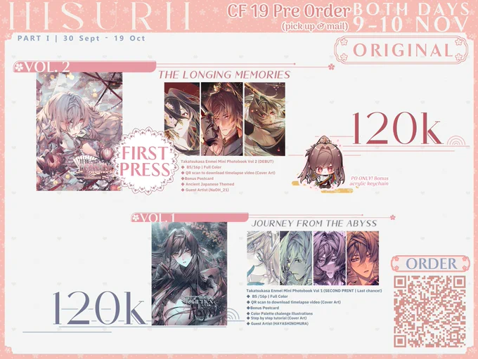 🌸✨COMIFURO19 pick up &amp; mail Pre Order PART 1✨🌸 

[[  𝗣𝗥𝗘-𝗢𝗥𝗗𝗘𝗥 𝗢𝗣𝗘𝗡 𝟯𝟬 𝗦𝗘𝗣𝗧 - 𝟭𝟵 𝗢𝗖𝗧  ]]

Form: https://t.co/0Ahi4Zycut

✨ Likes and RT are appreciated ✨

📌 BOOTH COMING SOON
🏨 ICE BSD, Tangerang Selatan
📅 9-10 NOVEMBER

#cf19catalog #CF19 