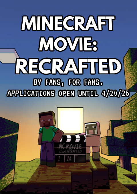 mcrecrafted's tweet photo. Until the live-action's drop we want YOU as an animator to join in our shot-by-shot reanimated project of the movie to celebrate love of the game &amp; the community!

Sign-up in replies💚 https://t.co/m0RGwStfKm