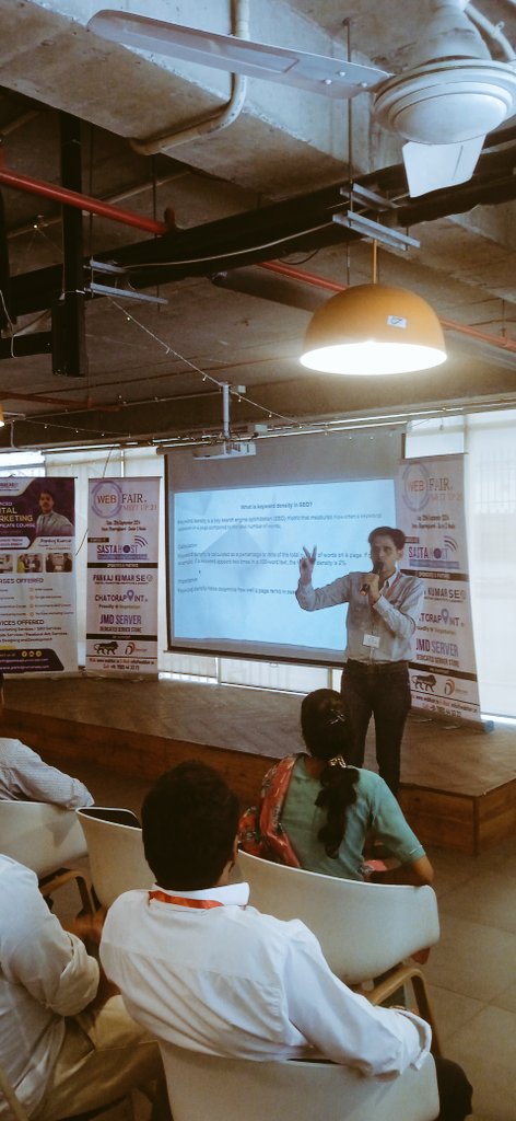 deepeshmi's tweet photo. Fantastic Session by @seopankajkumar on "Secrets to Optimizing Your Website for Local Search Success" at #WebFairMeetUp  (@webfairindia) https://t.co/C45ZXqvKpy
