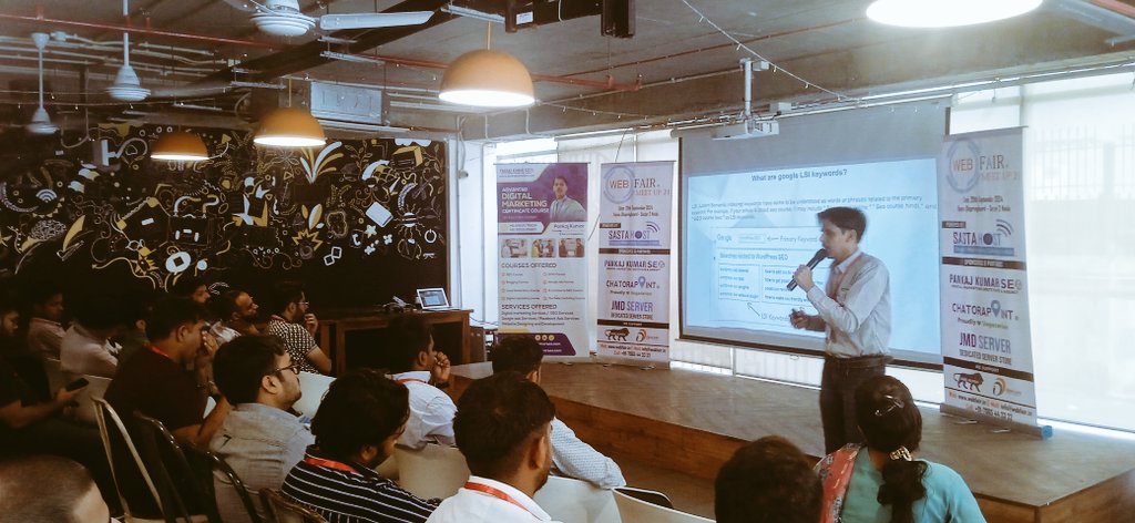 deepeshmi's tweet photo. Fantastic Session by @seopankajkumar on "Secrets to Optimizing Your Website for Local Search Success" at #WebFairMeetUp  (@webfairindia) https://t.co/C45ZXqvKpy