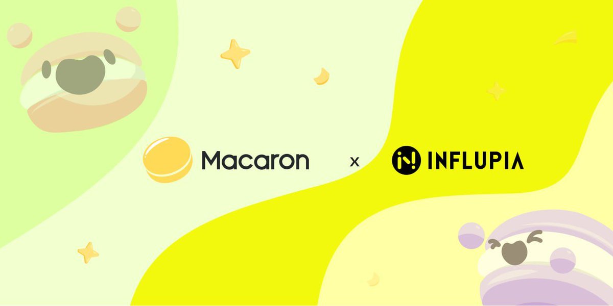 macarondex's tweet photo. Macaron & Influpia be friends! 🫂 @influpia 

Together, we will work on the elevations of #SocialFi mass adoption. 💪