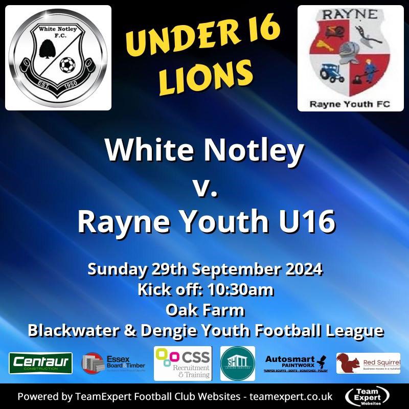 The youth teams are in action this morning; <a href="/DengieYouth/">Blackwater & Dengie Youth Football League</a> 

We are eternally grateful to our sponsors 
Autosmart Paintworx <a href="/CssRecruitment1/">CSS Recruitment</a> 
SH Leisure Services LTD
and to the support &amp; encouragement given on the sidelines, it really does mean a lot to those young people 👏🏼