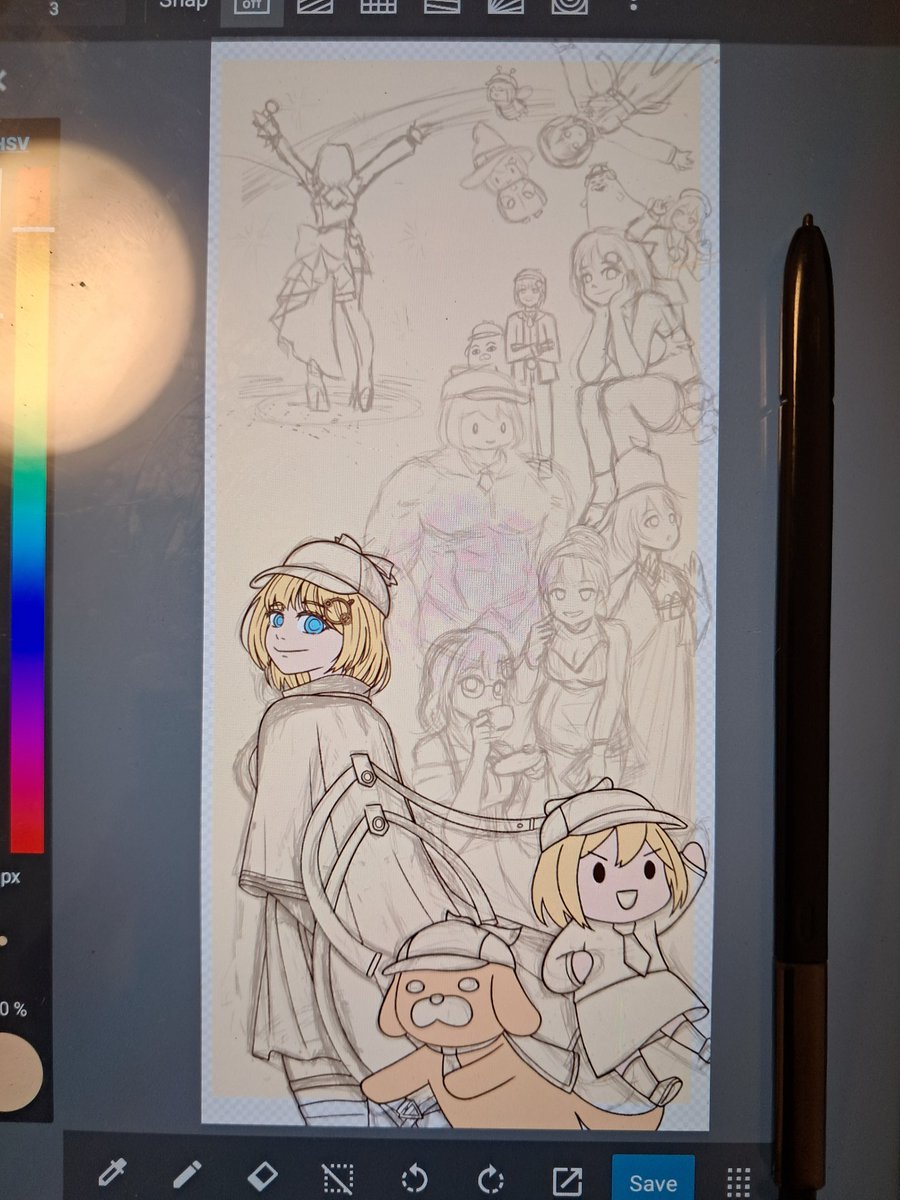 Was working on Ame fanart and planned to finish it up before her final stream but my stylus nibs decide to fail me and now I need to order replacement and it will took like 4days to arrive

Sad :(