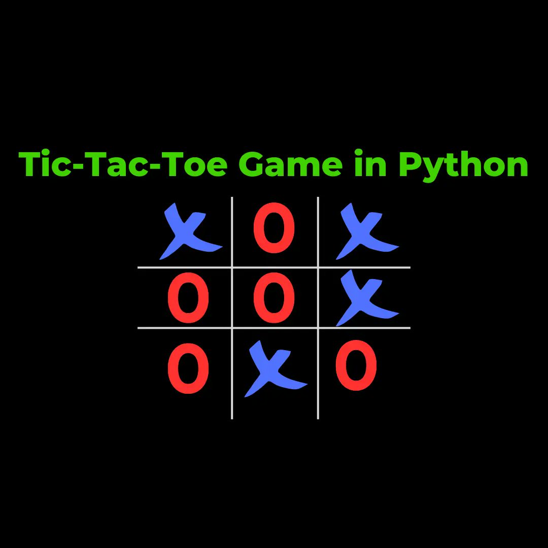 allinpython's tweet image. How to Create a Tic-Tac-Toe Game in Python allinpython.com/how-to-create-…