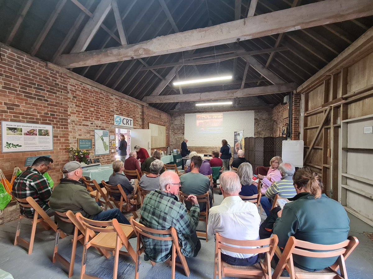TheTreeCouncil's tweet photo. A big thank you to everyone who joined us at the Dorset Tree Warden Network event last Thursday! We had talks from local experts on the importance of trees for people, wildlife and the planet, threats and challenges to our trees, native black poplar replanting and more. 

Thank you to @CRTWildlife for hosting our event! 🌳