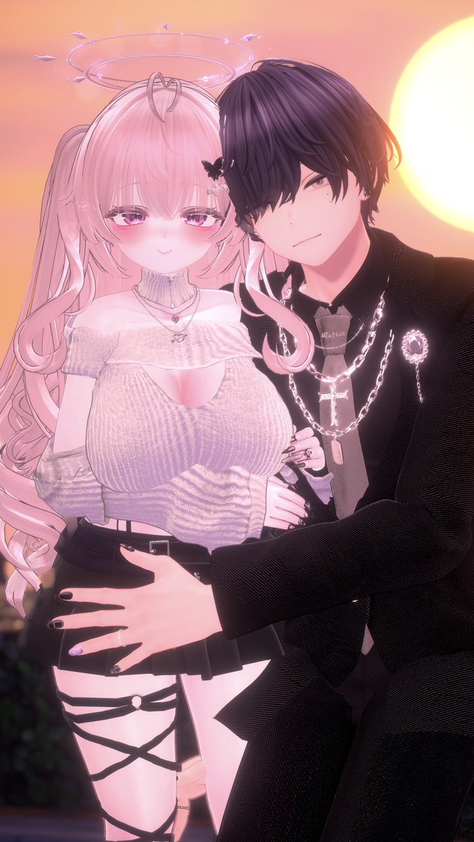 non__chanxx's tweet image. 🤍ご報告🤍
だいすきなぽたちゃん（@potaku__VRC ）とりあるでお付き合いすることになりました⸝⸝&amp;gt;  ̫ &amp;lt;⸝⸝ᐡ♡
出会ってからいろんなことで優しくしてくれて一緒にいるうちにどんどん好きになっていました⸝⸝⸝♡︎
活動の仕方など変わることもあると思いますが、よろしくおねがいします🪄︎︎◝✩