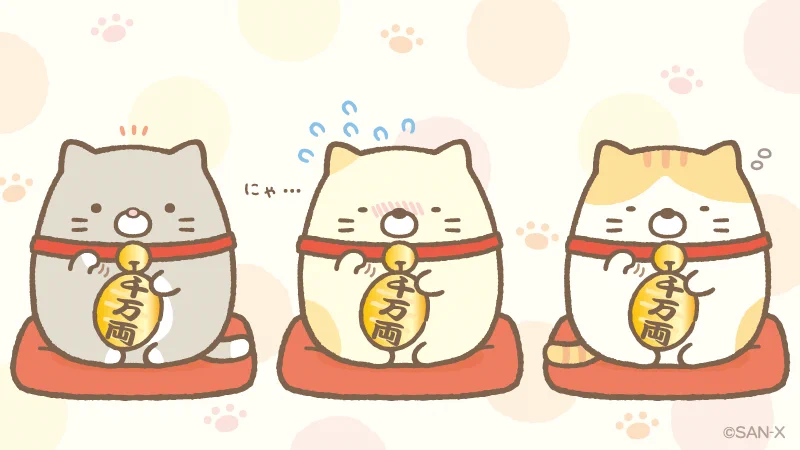オリジナルキャラクターの招き猫のスズネコです。 GYoPsCkbUAAAxGo?format=webp&