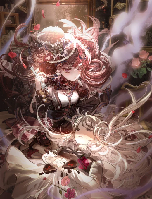 チョコレート魔女の館chocolate witch's house季刊エス様10月号、田中将賀先生のキャラクター赤ペン講座にてこちらのイラストを添削頂きました 