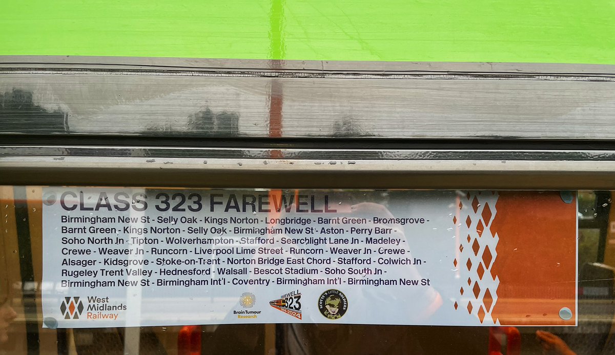 Barberstig's tweet image. Today exciting route for 323222 and 323221. 

#class323 #323farewell #railtour