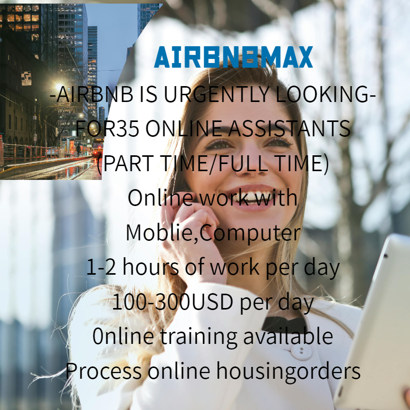 🍎  #concurrentjob AIRBNB IS URGENTLY LOOKING FOR35 ONLINE ASSISTANTS
(PART TIME/FULL TIME)
Online work with Moblie,Computer
1-2 hours of work per day
100-300USD per day
0nline training available
Process online housingorders
bit.ly/3Zrcbvd
bit.ly/3MRk8Cs