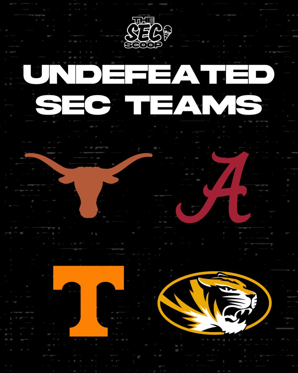 RT if your team is still undefeated after Week 5 🙌

#HookEm #RollTide #GBO #MIZ