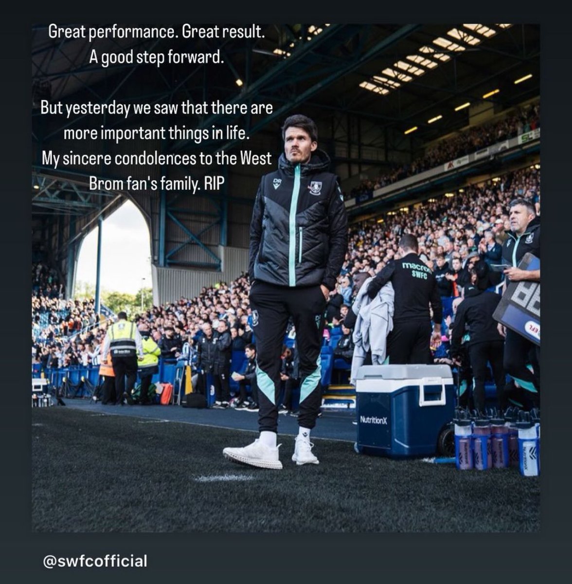 YesWeCrann's tweet photo. A message from the #SWFC boss after yesterday’s tragic news. https://t.co/nbmgW5K38b