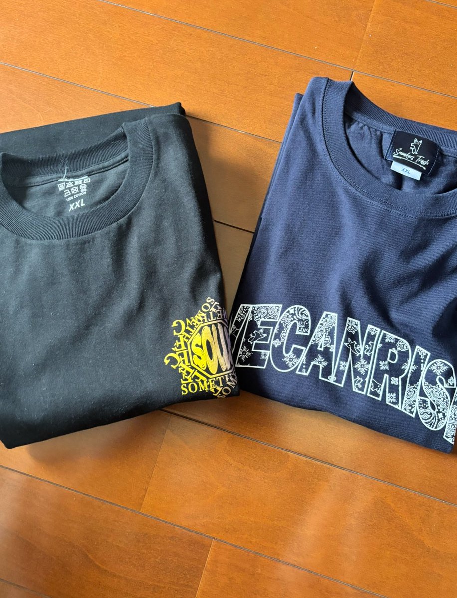 Patafolme's tweet photo. @hige_milk369 さん@SOUM_MUOS さんより本日Tシャツ届きました！ https://t.co/YhbsAsvhP2