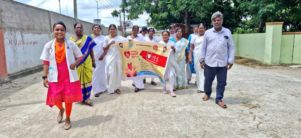 GabbetaHwc's tweet image. World Heart 🫀Day @A_ArogyaMandir @CHFW_NHMTG @MoHFW_INDIA @TelanganaCMO @TelanganaHealth