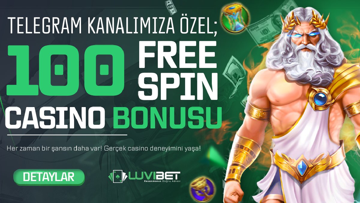 theluvibet's tweet photo. TWİTTER&amp;TELEGRAM 100  CASİNO FREE SPİN  DENEME BONUSU , MİNİMUM MAKSİMUM ÇEKİM MİKTARI 300₺'dir SADECE ‘GATES OF OLYMPUS’ oyununda  Geçerlidir.

https://t.co/FTpCFIwaP7 https://t.co/josnAAhS3d