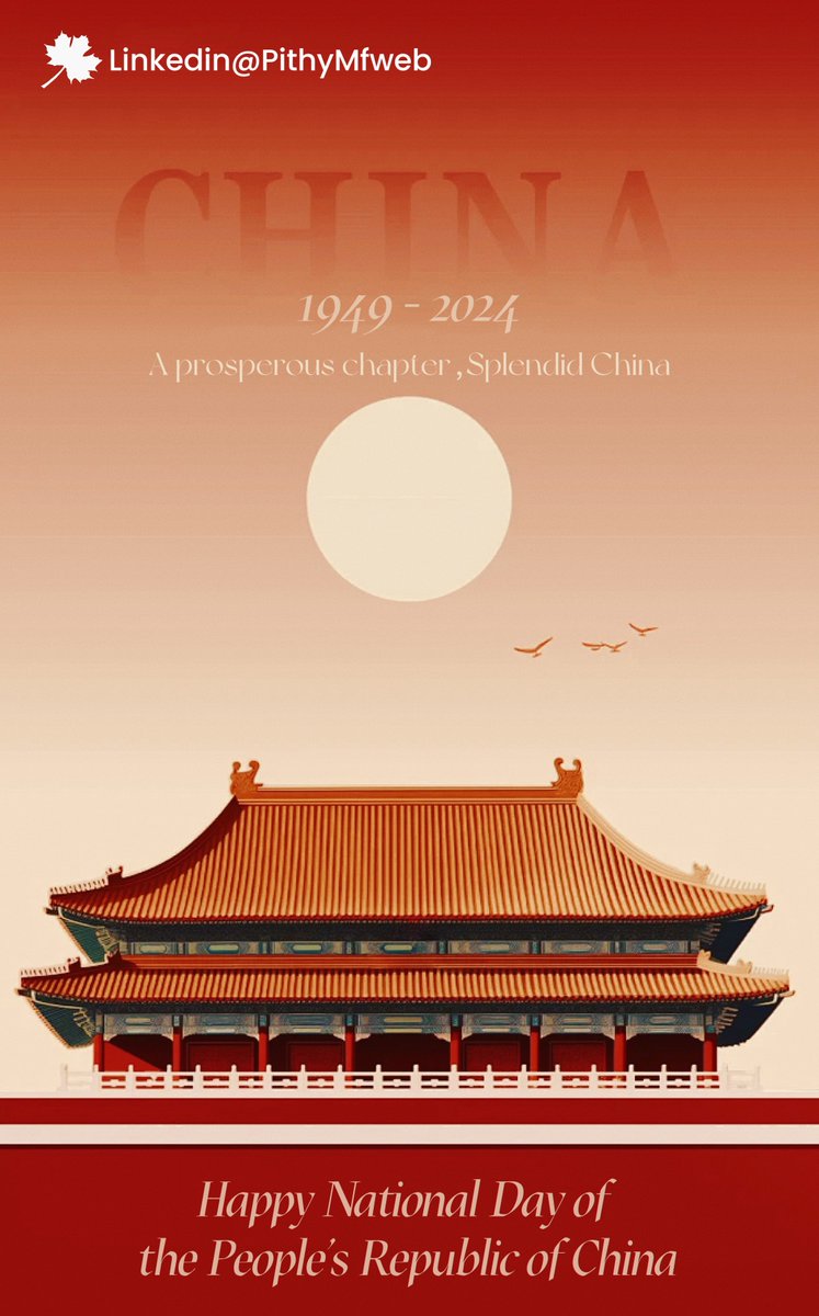 PithyMfweb's tweet image. Celebrate the National Day Of the People’s Republic of China! 🎉 Oct 1-7, our team enjoys a break. Message our website for inquiries. Let&apos;s strengthen bonds and look forward to continued collaboration. #China  #china75thanniversary #ChinaTravel