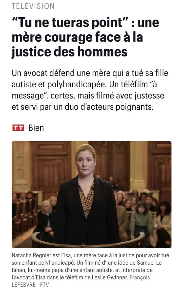 🎬 « Tu ne tueras point » 
➡️Réalisé par Leslie Gwinner 
➡️Filmé avec justesse et pudeur 
#Poignant