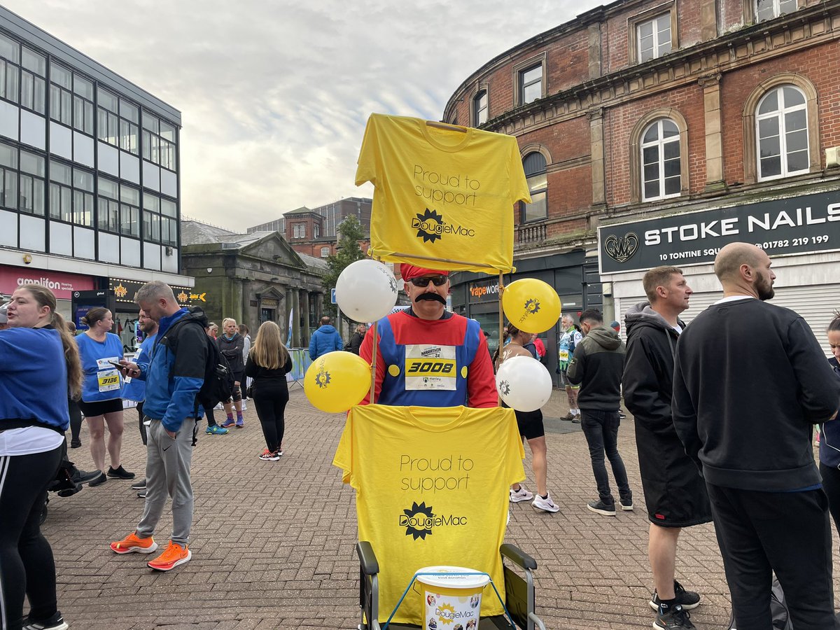 BBCRadioStoke's tweet image. Nearly time for the @PottersArf a real buzz in #Hanley today. #StokeonTrent
