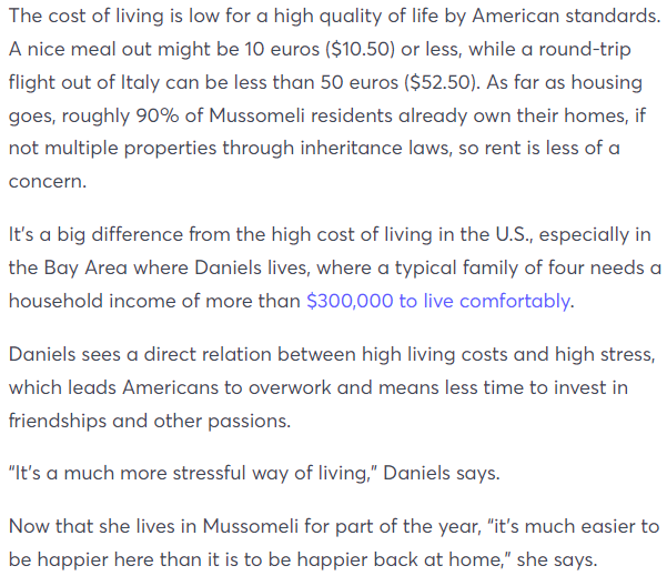 ramincharles's tweet photo. It costs "$300,000 to live comfortably" in California! The 99th percentile for UK before-tax income is about $266,000. Is high earnings, high living expenses and high stress worth living the "better" lifestyle in California rather than rural Italy?
https://t.co/V8gP45C4q4 https://t.co/rMaCACh03O