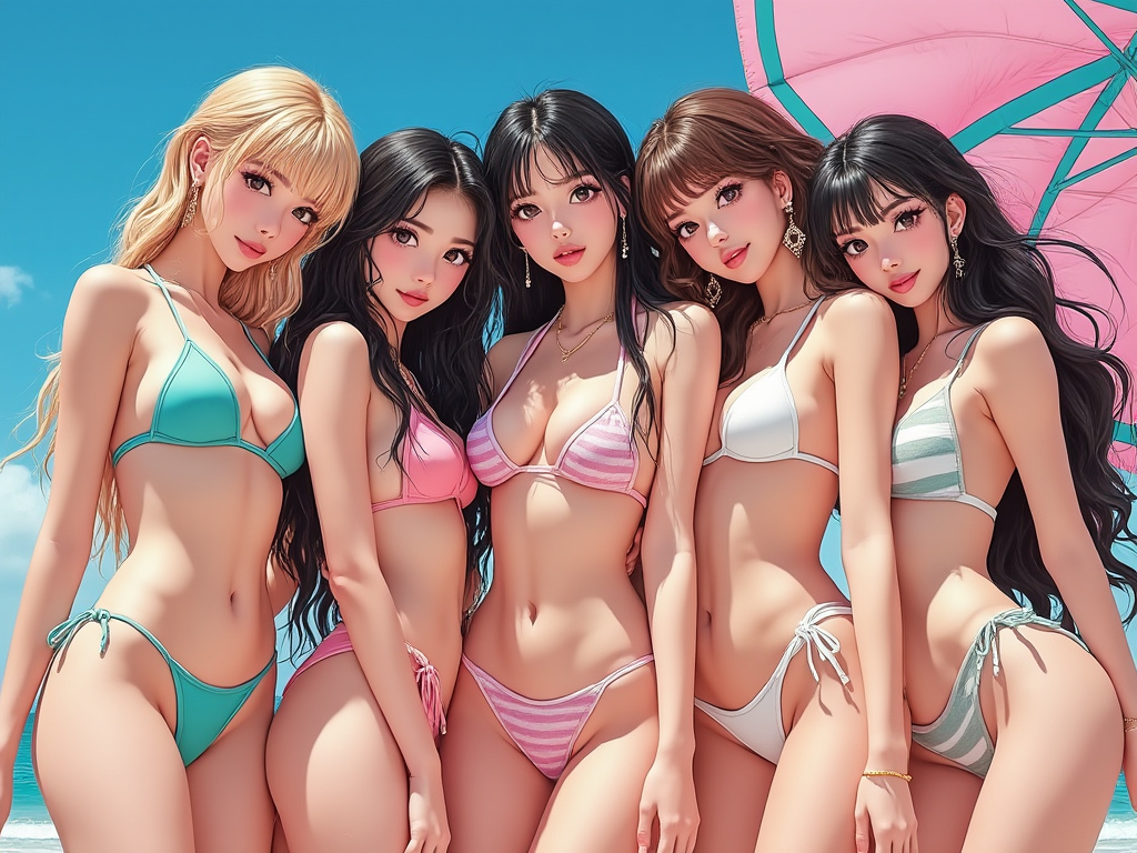 75Vkar's tweet photo. Anime style blackpink in your area ! https://t.co/c4zlL9tCu3