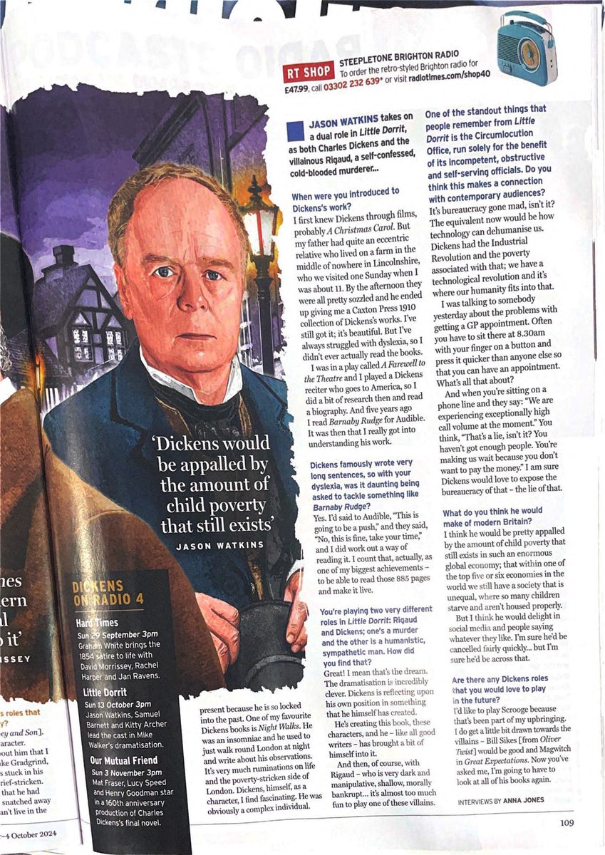 The first in a #Dickensian season of three dramatisations, followed by #LittleDorrit with <a href="/Jason__Watkins/">Jason Watkins</a> Samuel Barnett <a href="/kittyarch/">Kitty Archer</a> &amp; @Ptjbrad and #OurMutualFriend with <a href="/mat_fraser/">Mat Fraser.</a> &amp; <a href="/Lucyspeed/">Lucy Speed</a> #CharlesDickens Interview by Anna Jones <a href="/RadioTimes/">Radio Times</a> Illustration <a href="/matthew_brazier/">Matthew Brazier</a>