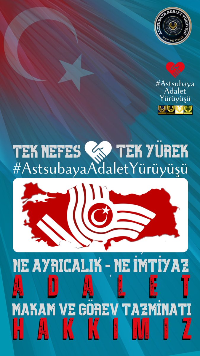 ZARGANA72's tweet photo. Bu gün bir MİAD’tır,
Astsubaylar adına DEĞİŞİM ve ADALET başlamış, başarı ile de sonlanacaktır.

TEMAD KÖKTEN DEĞİŞİMİ
HAK ve ONUR MÜCADELESİ
#AstsubayaAdaletYürüyüşü 
TEK NEFES-TEK YÜREK

#AstsubayTabanHareketi https://t.co/tDrwRhTIB4