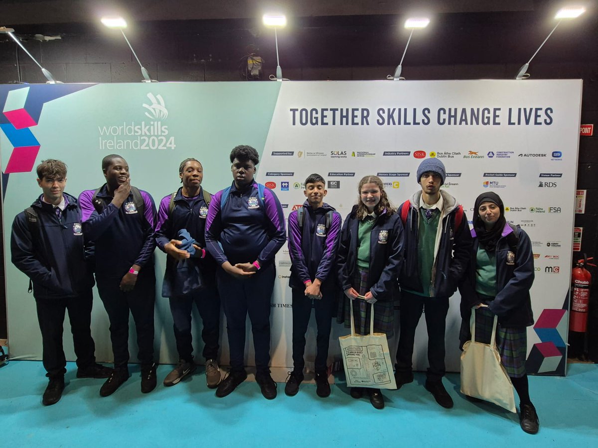 eriu_cc's tweet photo. Thursday saw our Leaving Certificate Applied students visit @WorldSkills in the RDS. It was a great way to focus and open the minds of our students on life after school! Thanks to Ms Jenkinson for organising this trip. @ddletb #eriuexcited https://t.co/9Iw8yqES6j