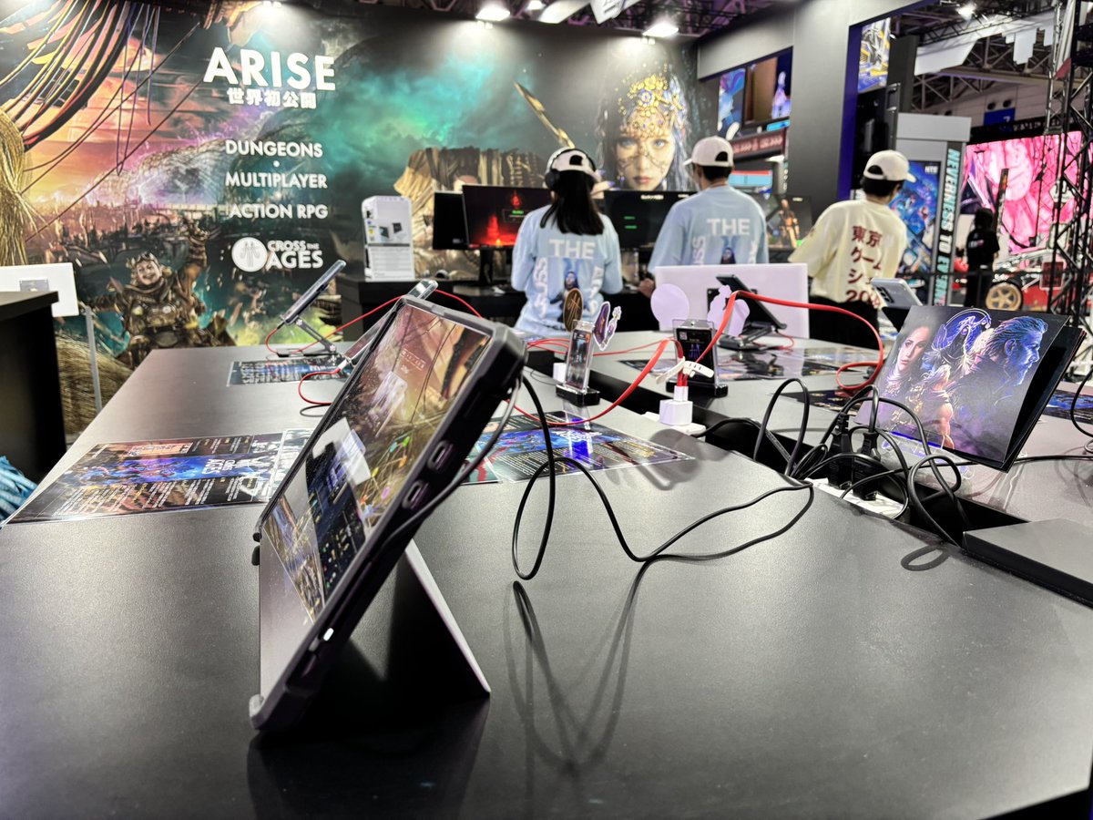 CrossTheAgesJP's tweet photo. #東京ゲームショウ2024 沢山の方にブースにお越し頂き誠にありがとうございました。

新作のマルチプレイヤーアクションRPG ARISEのデモプレイはいかがでしたか？
来年も参加できるように、頑張って参りますので、皆様引き続き #CrossTheAges  をよろしくお願いします🔥