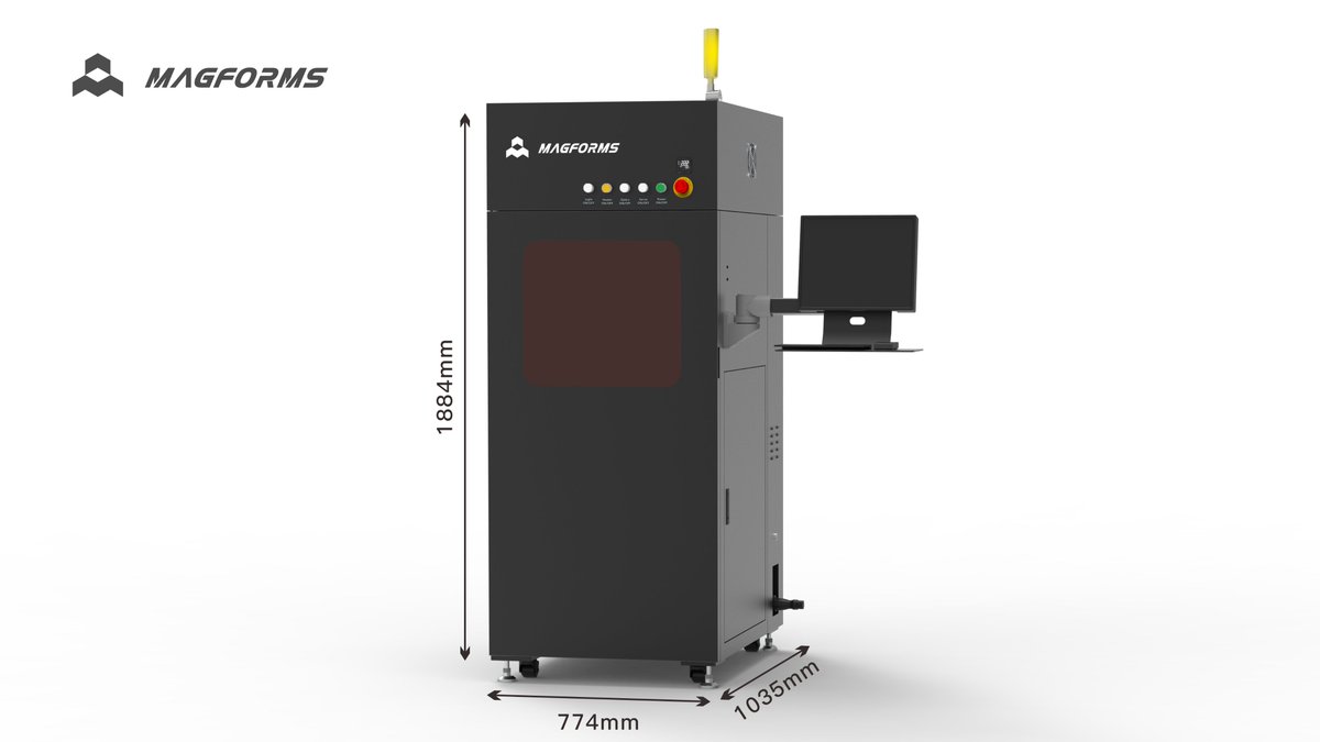 magforms's tweet image. Magforms Lab300 is a small SLA 3D printer with a size of 774 × 1035 × 1884 mm. It has a detachable resin tank for easy replacement of materials. Upgraded adjustment method of material box can quickly replenish resin during the printing process.

 #3dprinting #3dprint #slaprinter