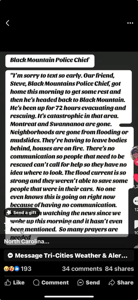 As the rest of the nation continues political rants, others are dealing with death every hour. Mountain people need your prayers right now.