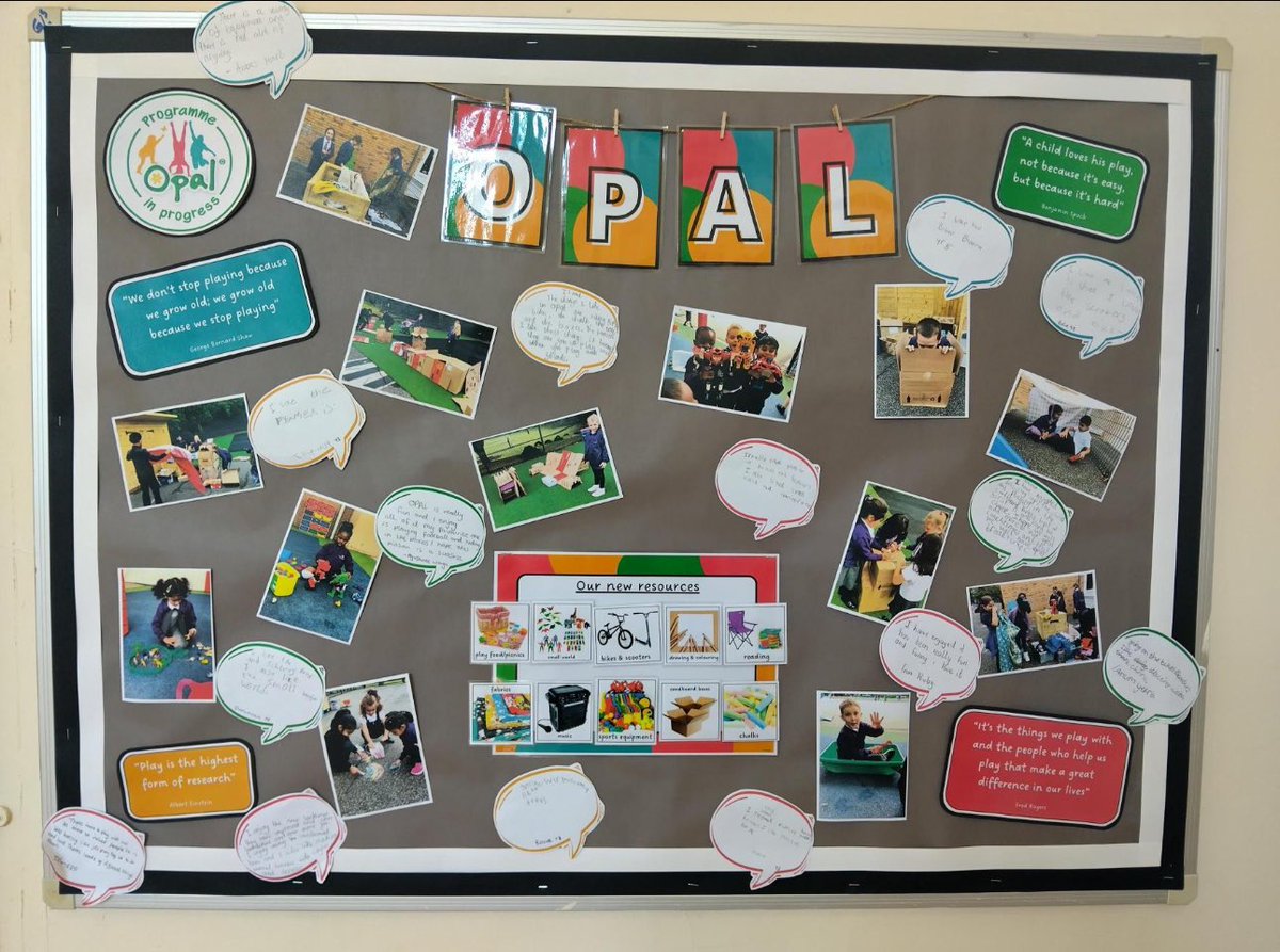 vicredhead's tweet photo. Love this! Clever @KayBaldock capturing our @BCA_Academy @OPAL_CIC journey! Play is the highest form of research ❤️🧡💚🩵 @GreenwoodAcad #BCASuperheroes https://t.co/nllnEN6ihM