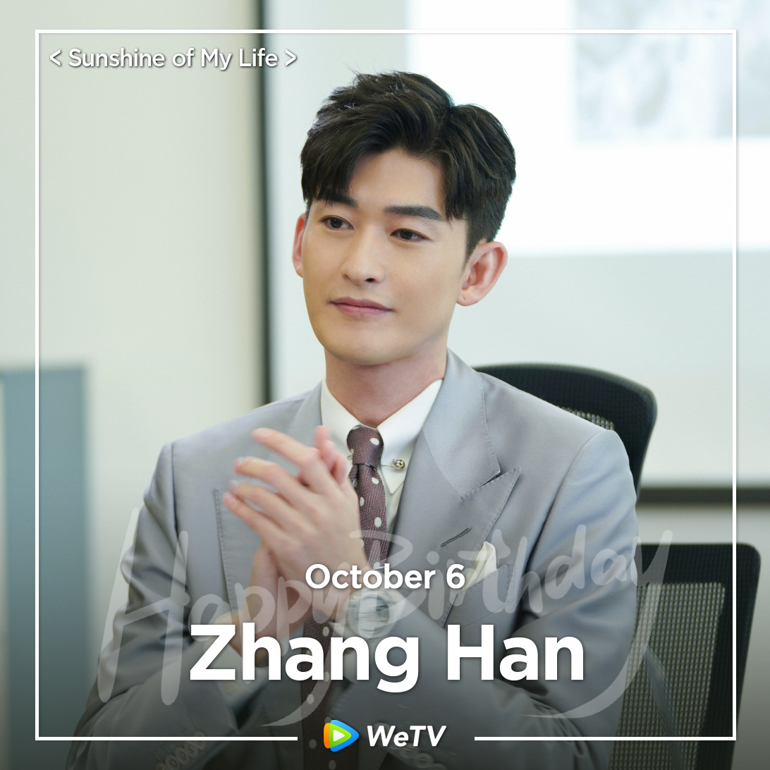 WeTVOfficial's tweet photo. ✨Happy Birthday to #ZhangHan🎂
Love your performance in #FatefulLove #FarewelltoArms #SunshineofMylife #HeretoHeart #BossMe
Looking forward to more of your works.❣️
#张翰 #HansZhang #流光引 #烽烟尽处 #若你安好便是晴天 #温暖的弦 #杉杉来了 #WeTV #WeTVAlwaysMore https://t.co/1Sw8QhbEg3