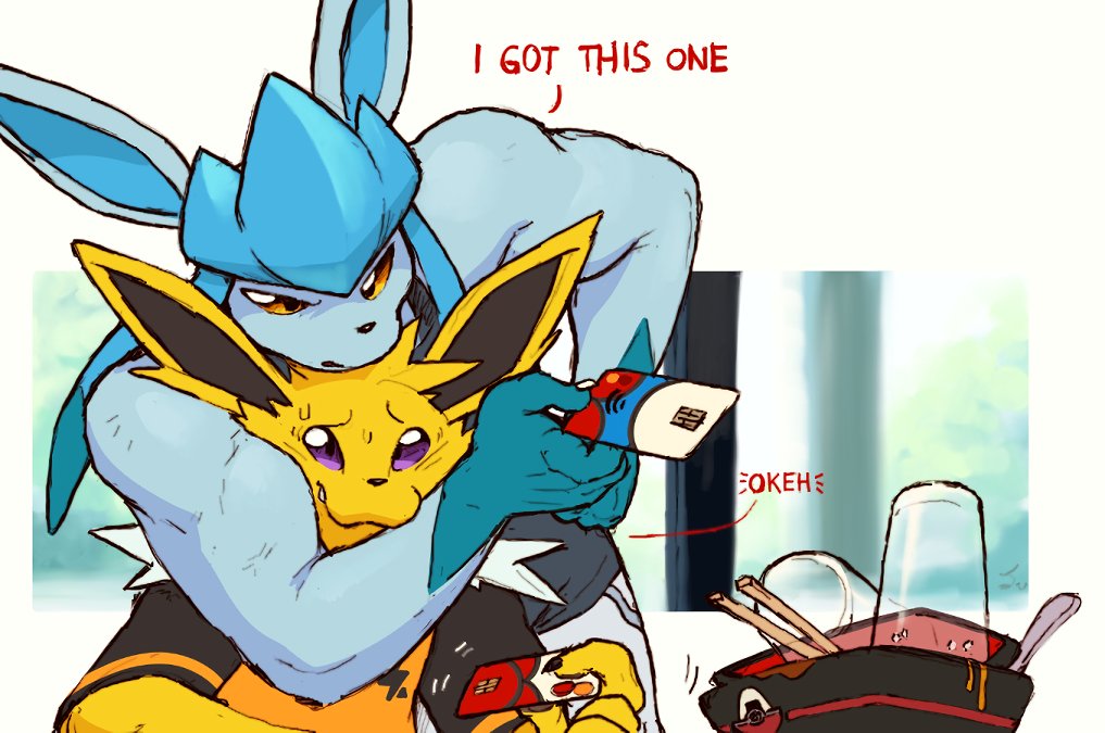 Glaceon used Helping Hand.
(Happy Biceptember?)