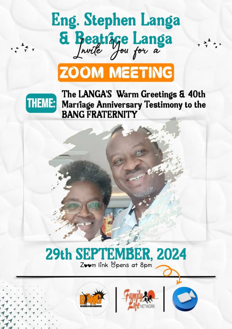 BecomingAN9767's tweet image. Its yet another opportunity from the BANG papa!!! Today , we shall have a testimony to the BANG fraternity about his 40th marriage anniversary. We shall be on zoom.🕓8pm 📅29th Sep 2024. Join us on Zoom: us06web.zoom.us/j/84233116618?… YouTube: youtube.com/live/zS6G7yZ0A… See you all!!
#VMCs