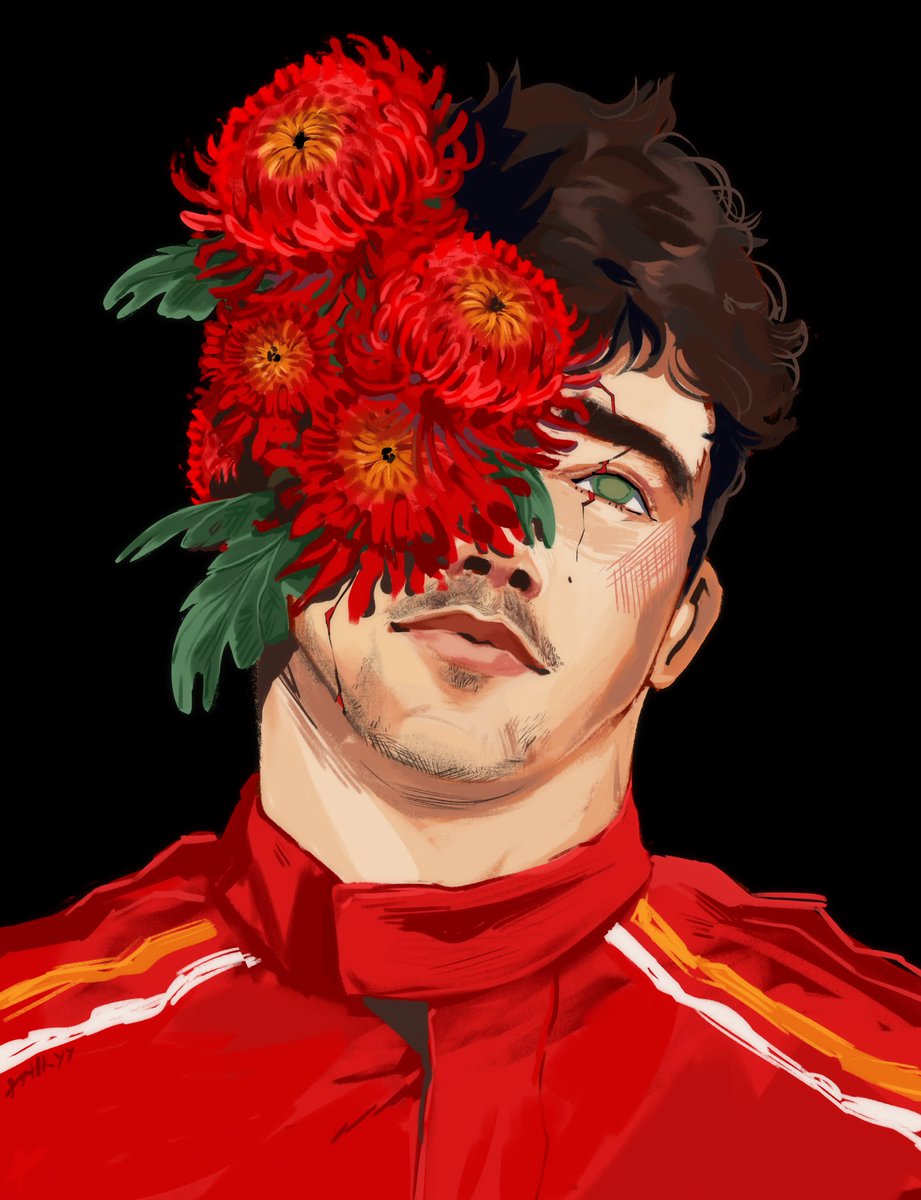 Fai_Ryy's tweet photo. Chrysanthemums generally symbolize longevity, fidelity, joy and optimism…

#F1art #CharlesLeclerc https://t.co/cCf3zrNhg6