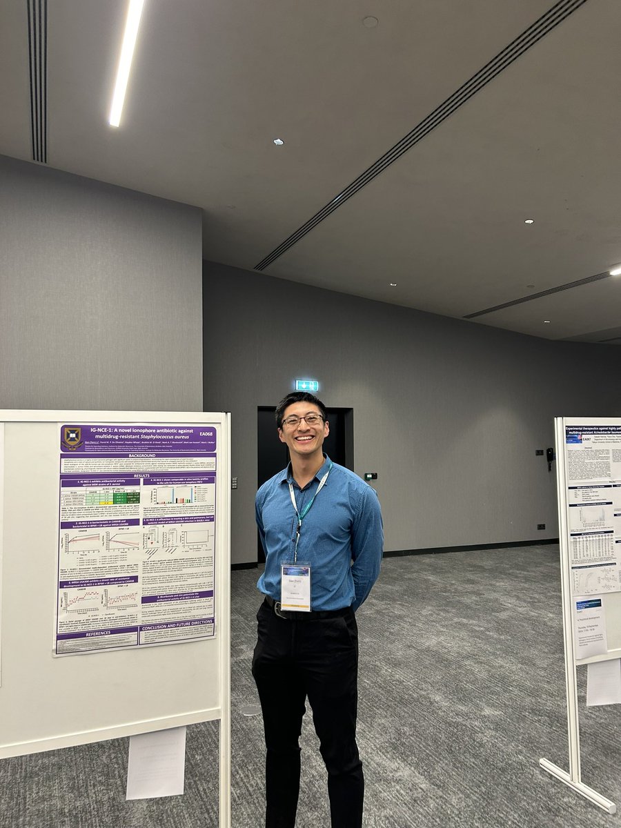 Had the best time presenting my PhD work, meeting new friends and networking with leading international scientists at the 2024 ESCMID/ASM Joint Conference on Drug Development <a href="/ESCMID/">ESCMID</a> <a href="/ASMicrobiology/">ASM</a>