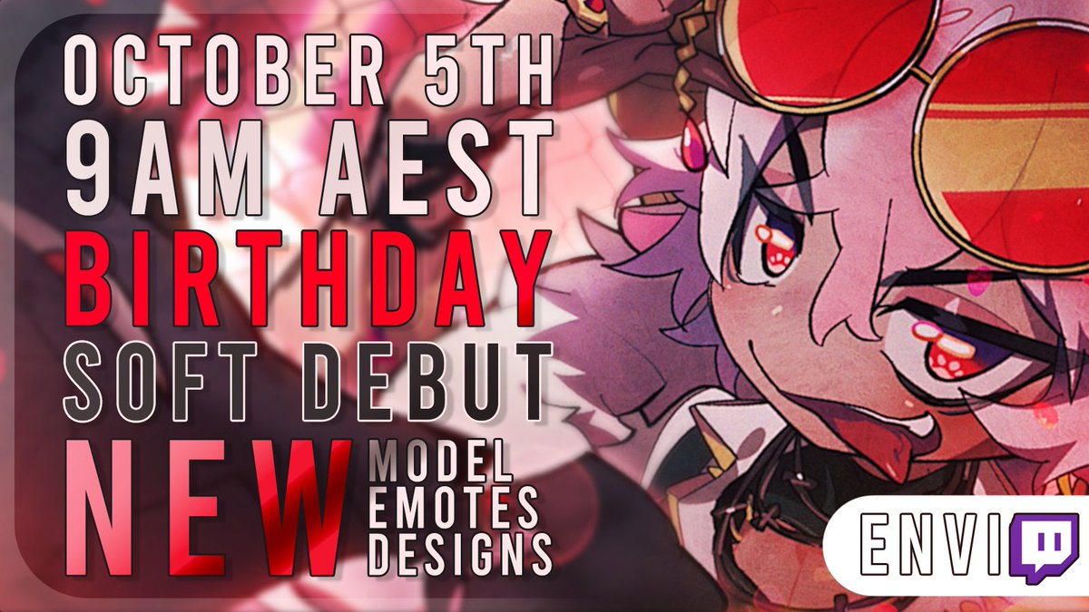 SOFT DEBUT + BIRTHDAY STREAM

🕕Oct 5, Saturday 9am AEST (Friday 6pm CST)
⭐New chibi model, emotes, overlays, music and MORE
👉12+ hour stream
🐏JOIN THE GOLDEN FLOCK IN CELEBRATION!!

🤍+♻

Our new adventures begin!
#TheGoldenflock #vtuber #VtuberDebut
