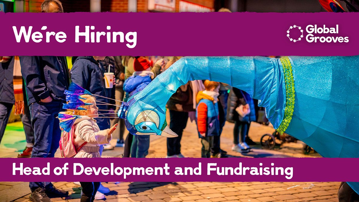 🚨 We're Hiring! 🚨

Head of Development &amp; Fundraising. We're looking for a strategic fundraiser with a proven track record to secure income and build partnerships. 
👉 Apply: tinyurl.com/585c29vm

🗓️ Closing date: 20 Oct 2024  

#GlobalGrooves #Carnival #FundraisingJob