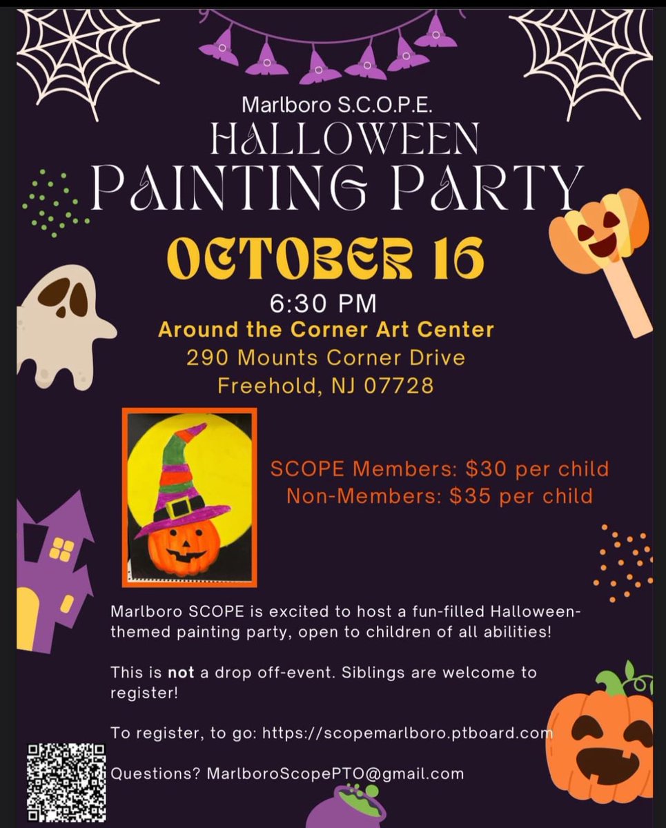 Join us for a painting party on October 16 at 6:30 p.m.!