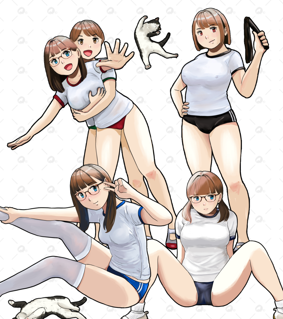 #今月描いたイラストを晒そう 
9月はブルマ月間その③
10月どうしよ😅 