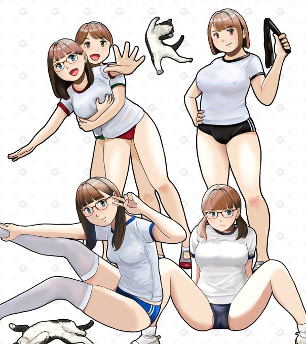 #今月描いたイラストを晒そう 
9月はブルマ月間その③
10月どうしよ😅 