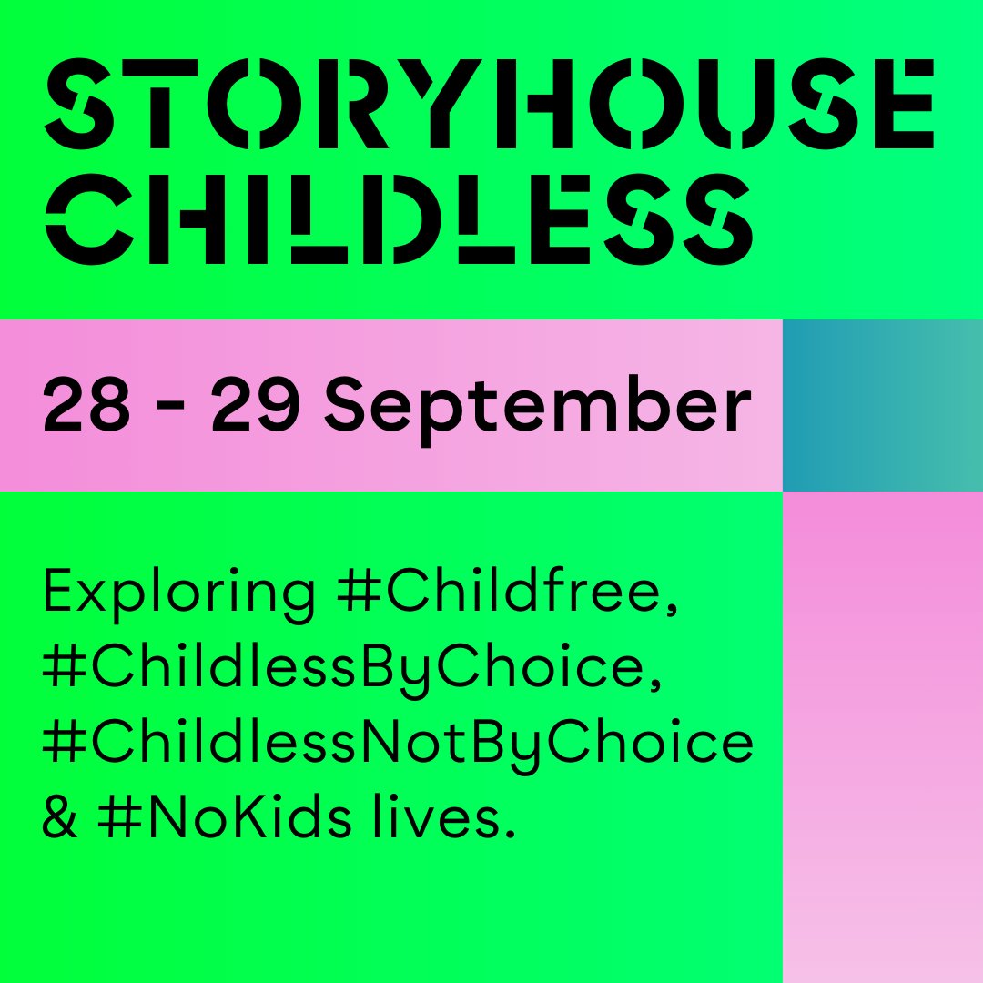 #StoryhouseChildless is in full flow this weekend at Storyhouse! 

A weekend of events exploring living without children, to: build community, share stories, raise awareness and make connections. 🤝

storyhouse.com/seasons/storyh…