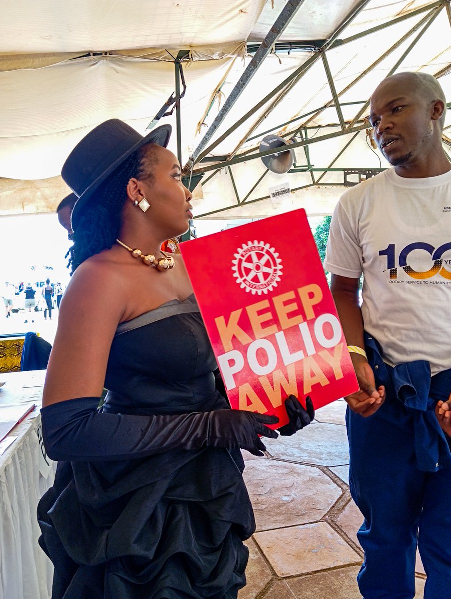 We are on for the #Endpoliocampaign  at Concours d'Elegance at Ngong Race Course