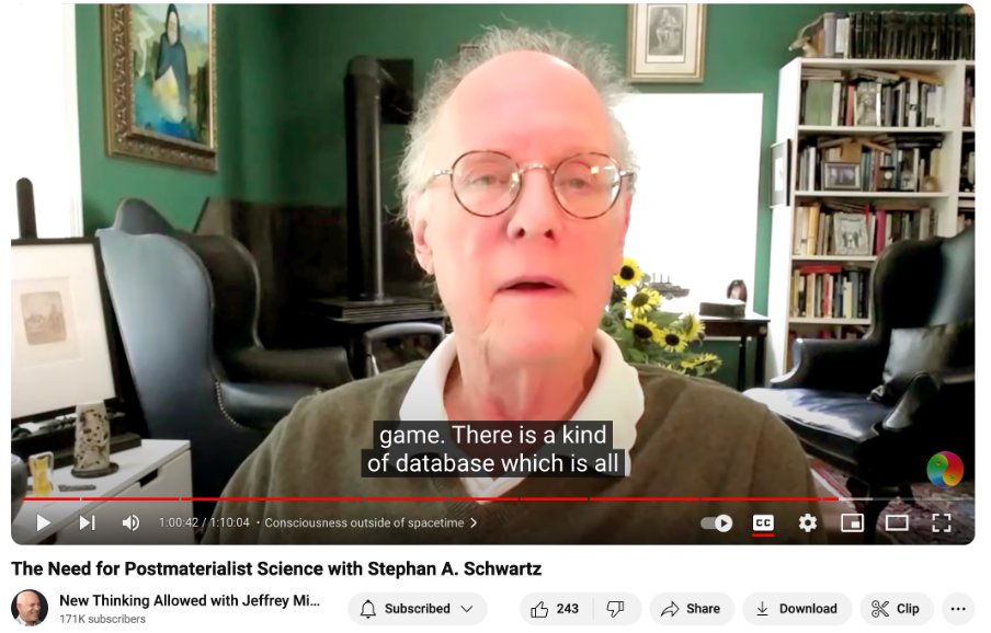 Duan1Simon's tweet image. More and more scientists are beginning to realise that Simulation Theory is the next science paradigm. Stephan Schwartz is a heavy weight parapsychologist and founding member of the Academy for Advancement of Postmaterialist Science. 
#Simulationhypothesis
youtu.be/y1qlUbXxvUs?si…