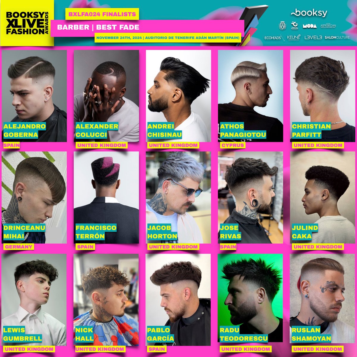 Grateful to be a finalist for the Best Fade category at the Live Booksy Fashion Awards this year!
Last year was an incredible experience, and I'm excited to be back among so much talent. Wishing the best of luck to all the other finalists.