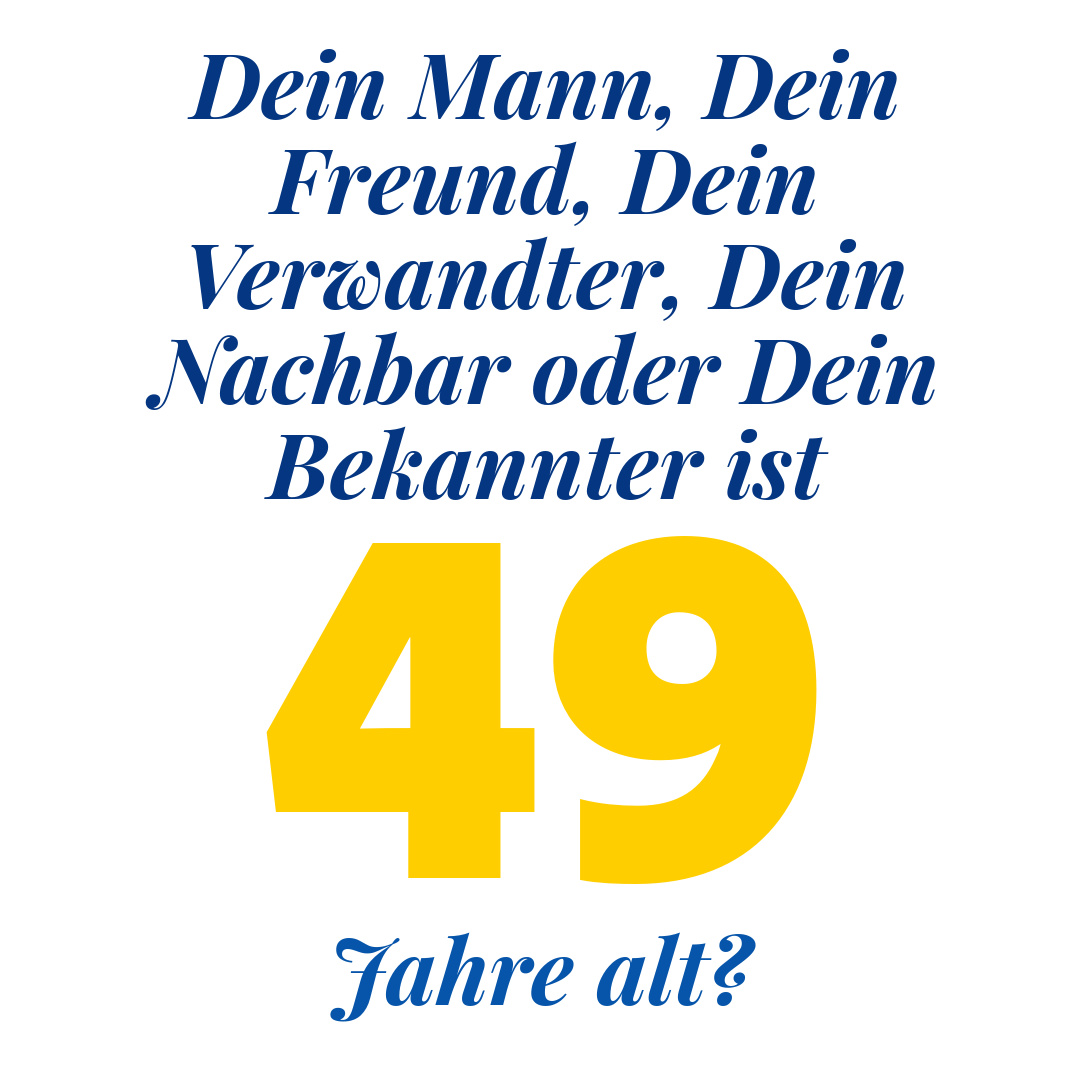 BurdaStiftung's tweet photo. Dann gib ihm doch diesen Tipp:
Er kann nämlich jetzt schon einen Termin zur Vorsorge-Darmspiegelung mit 50 Jahren vereinbaren. 😁
Das ist quasi schon Dein Geschenk 🎁 zum "runden" Geburtstag. 😉
#Darmcheck #TierischGuteWahl #Darmkrebsvorsorge #Gesundbleiben #Mann #50 https://t.co/PVsCcxut3q