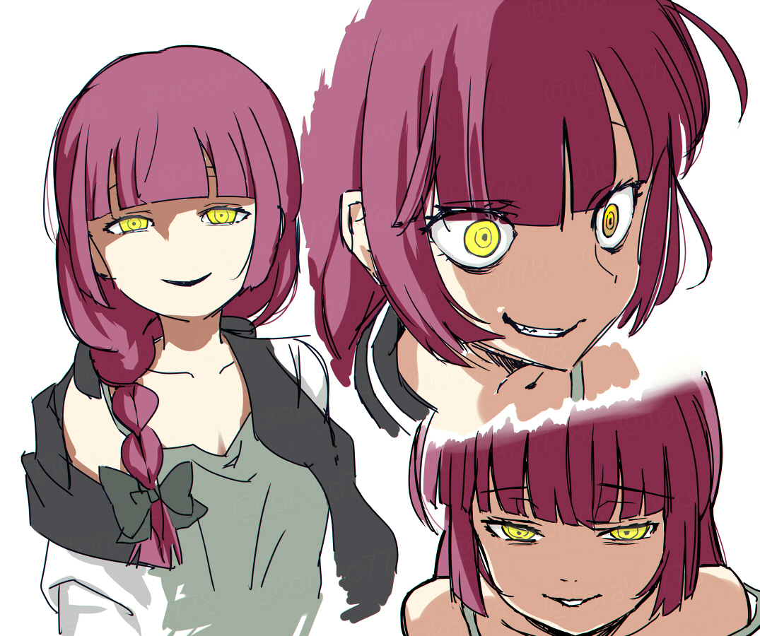 #今月描いた絵を晒そう 最近ハムと梅干しばかり食べてます🥩🐠