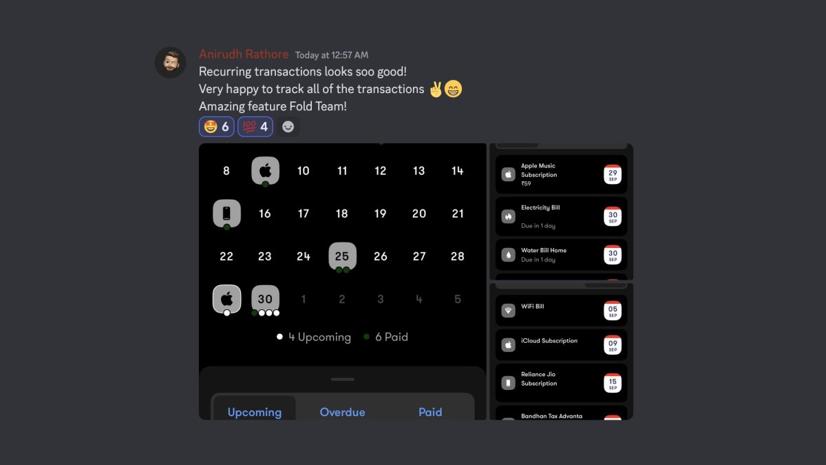First reviews for Recurring transactions are in on our Discord (discord.com/invite/XfTFPUF…)! 🪅🥳